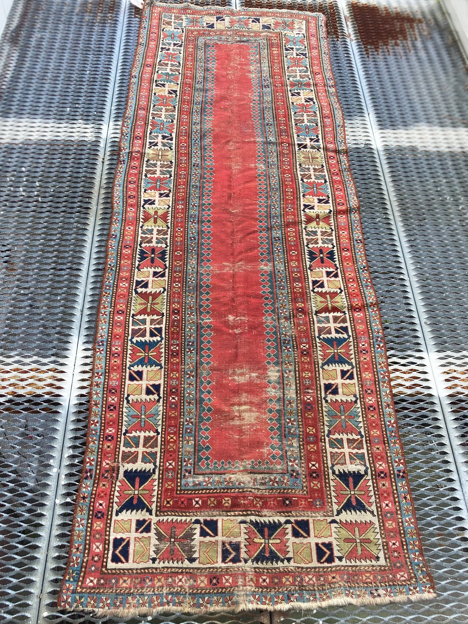 Antique Caucasian Talish Rug - 3' 4" x 9' 9"