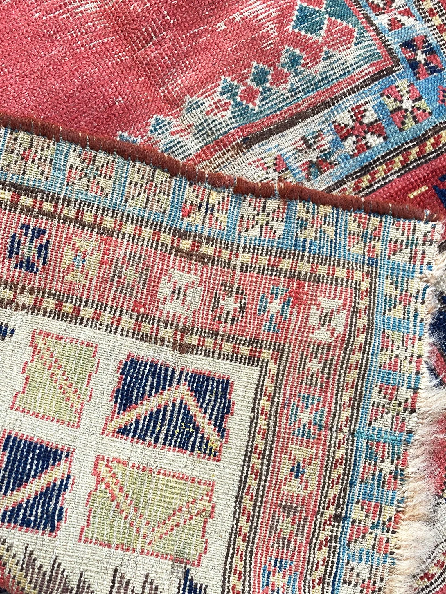 Antique Caucasian Talish Rug - 3' 4" x 9' 9"