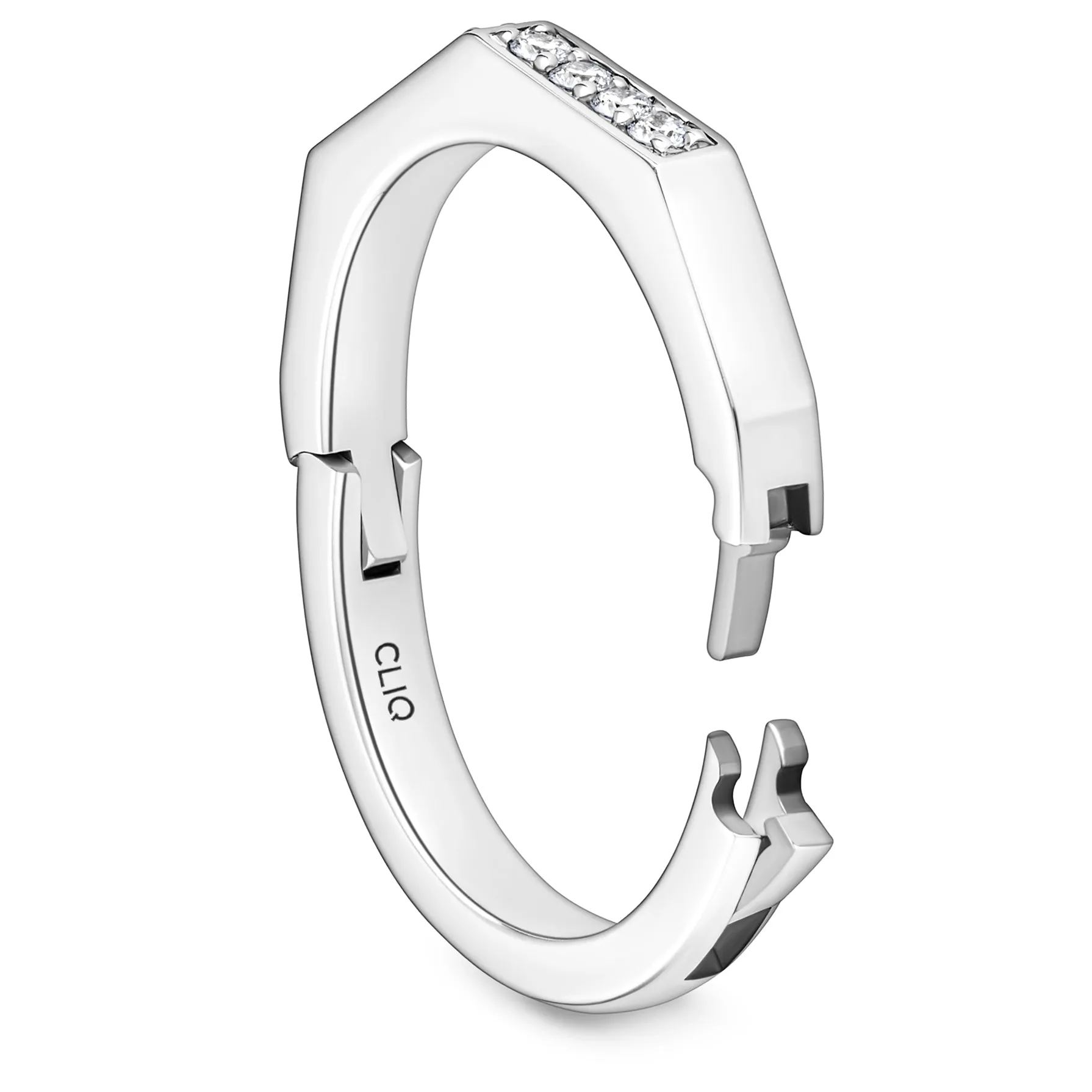 Apex Angled Diamond Band