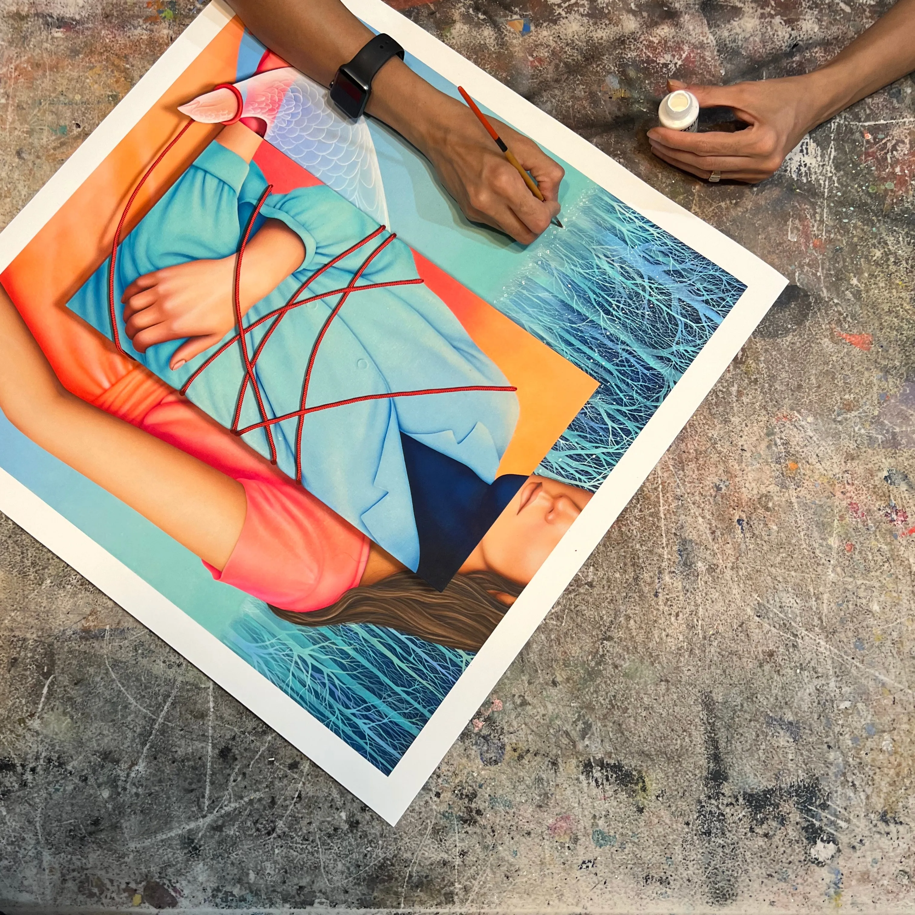 Arghavan Khosravi, The Entrapment, 2022; Limited Edition Print