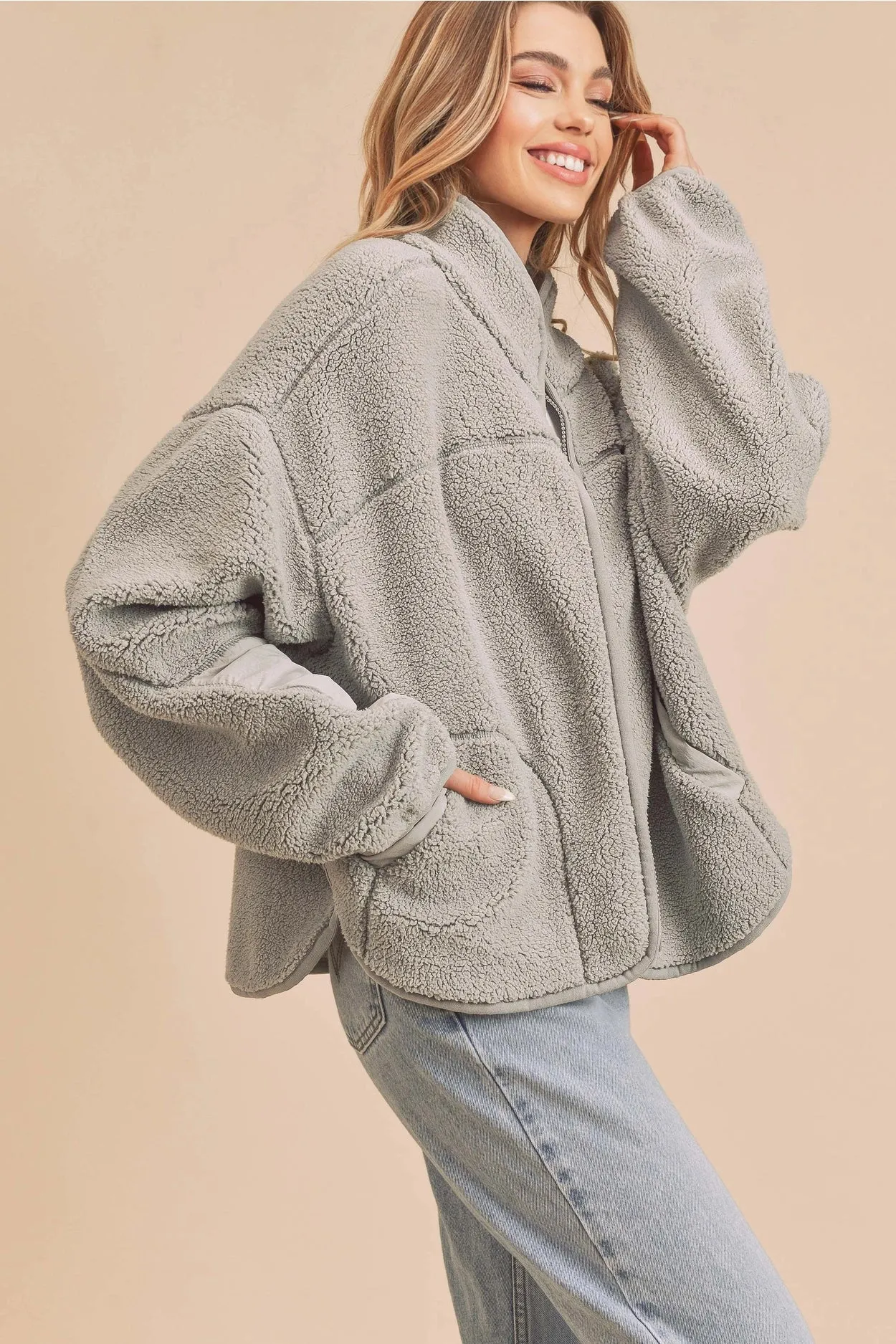 Ashby Zip-Up - Gray