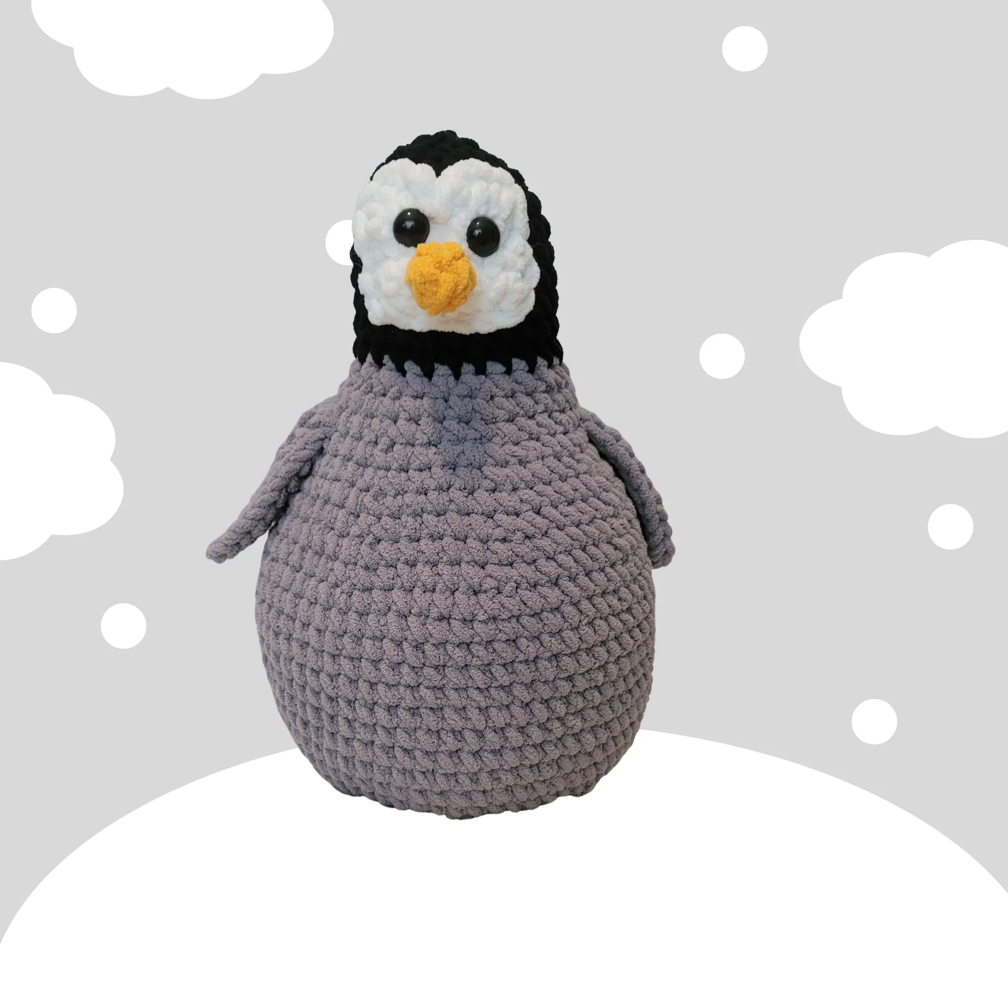 Baby Penguin Plush Toy, Handmade Crochet