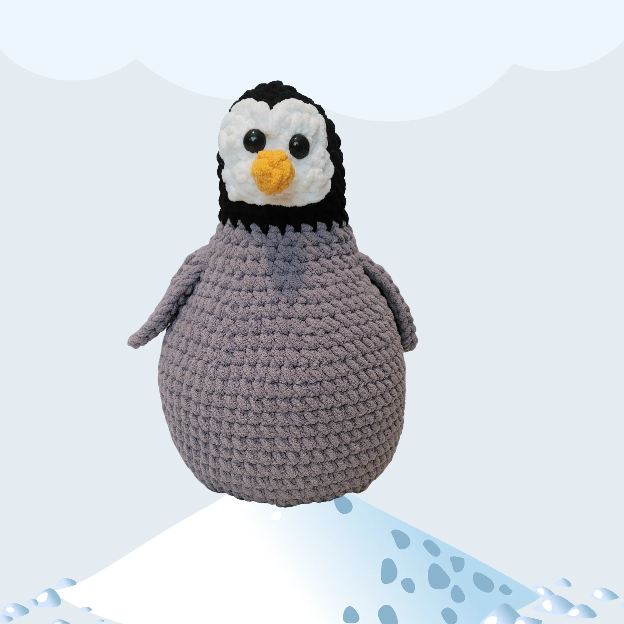 Baby Penguin Plush Toy, Handmade Crochet