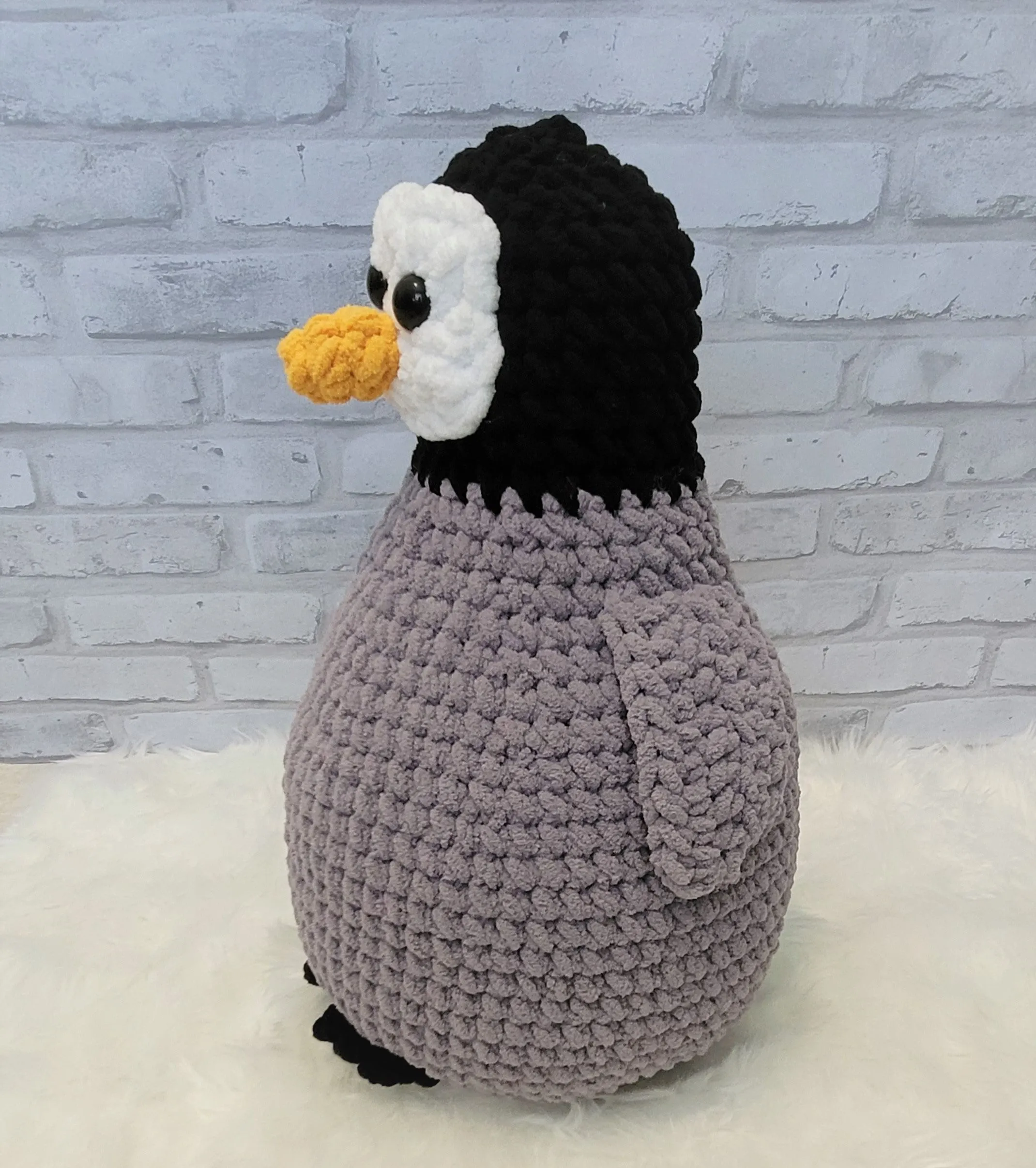 Baby Penguin Plush Toy, Handmade Crochet