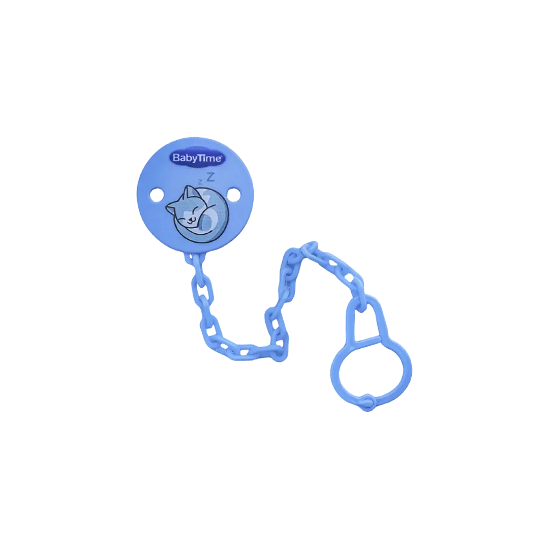 Baby Time Patterned Soother Chain - 3 Colors