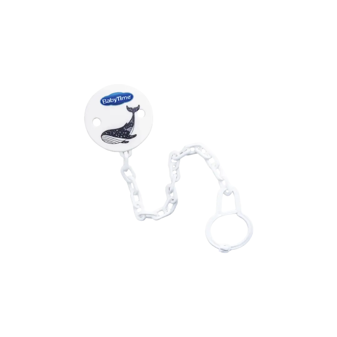 Baby Time Patterned Soother Chain - 3 Colors