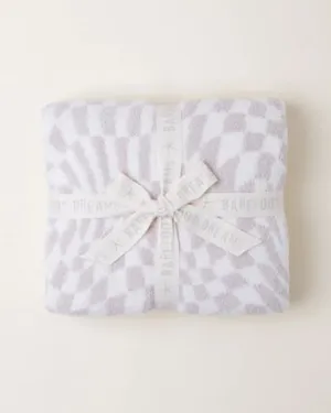 BAREFOOT DREAMS | CozyChic® Checkered Blanket | Cream/Stone