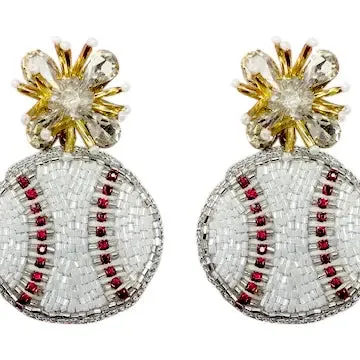 Baseball Earrings
