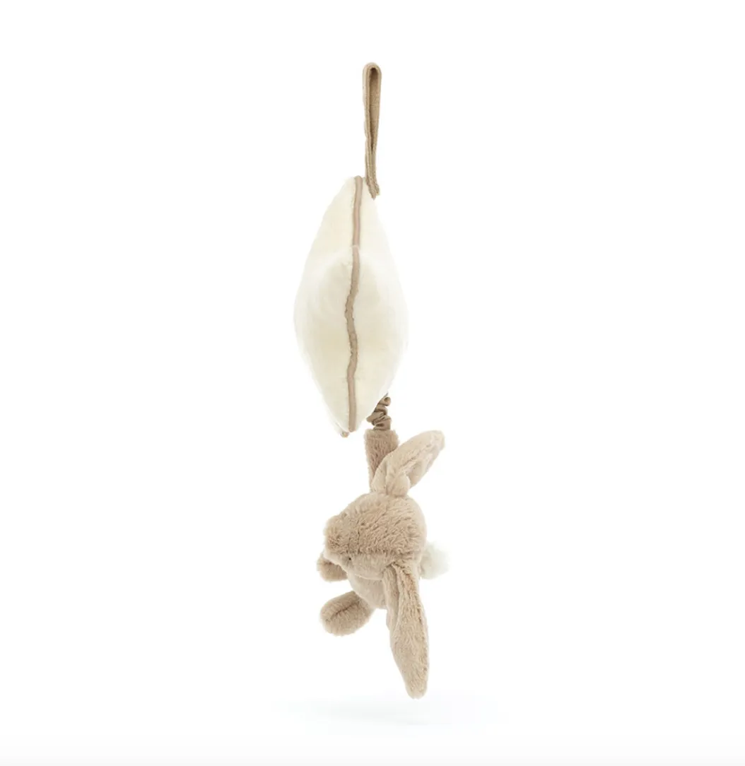 Bashful Bunny Musical Pull | Beige
