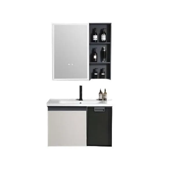 Bathroom Luxury 80cm Wall-Mounted Vanity Cabinet - 109