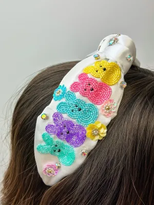 Beaded Bunny Embellished Headband