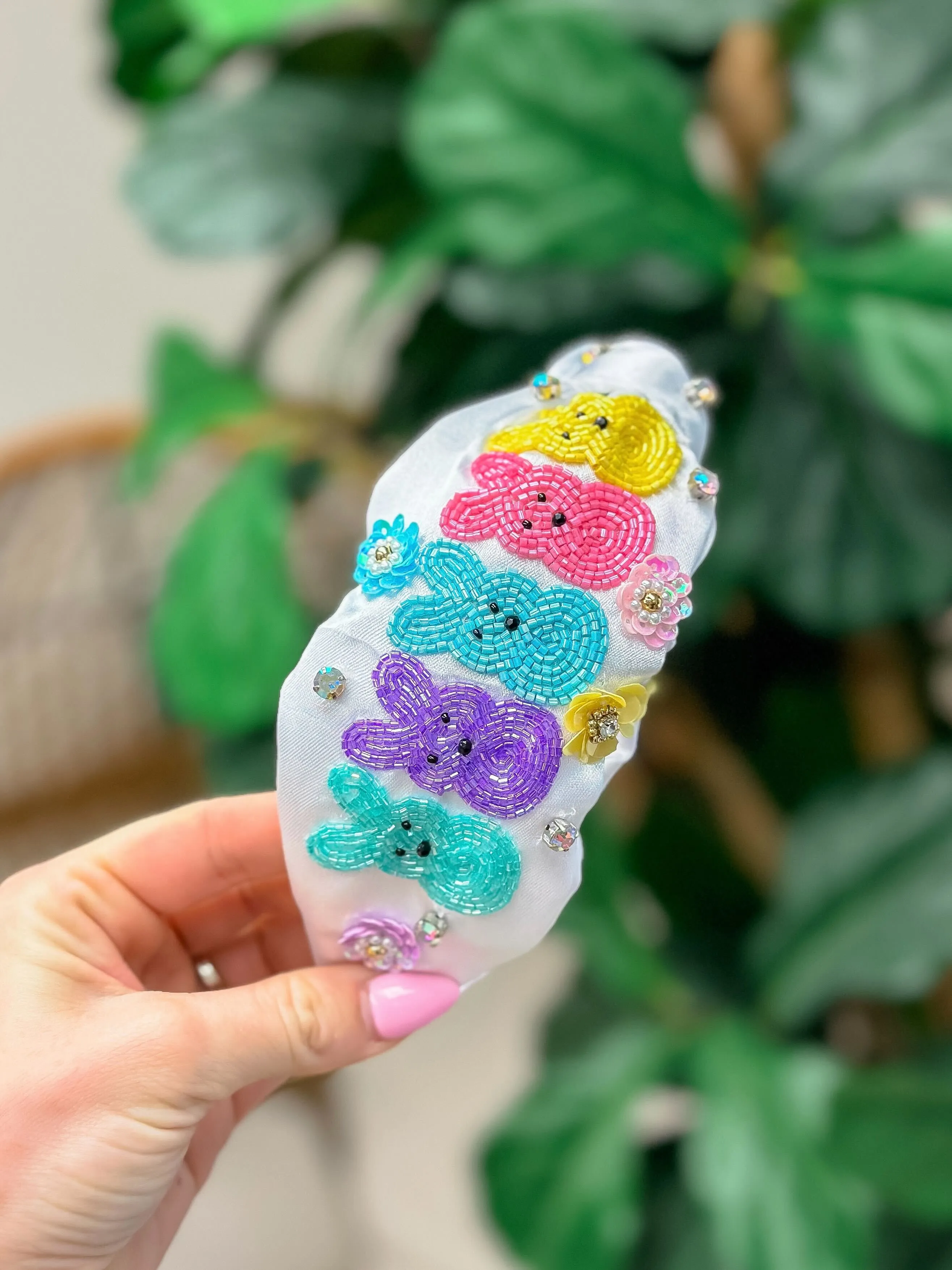 Beaded Bunny Embellished Headband