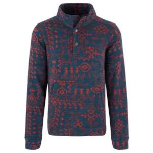 Bhutan Pullover - Neelo Blue Abstract