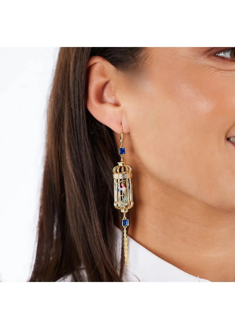 Bill Skinner Bird Cage Earrings