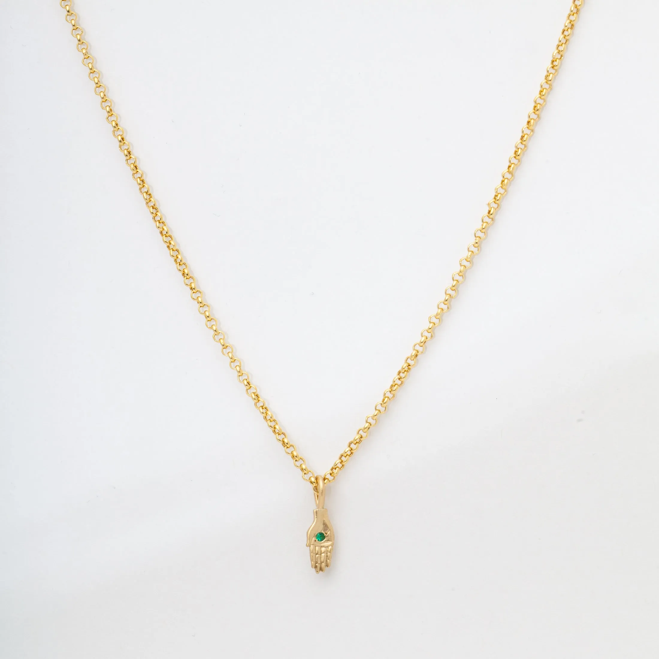 Birthstone Open Hand Mini Charm