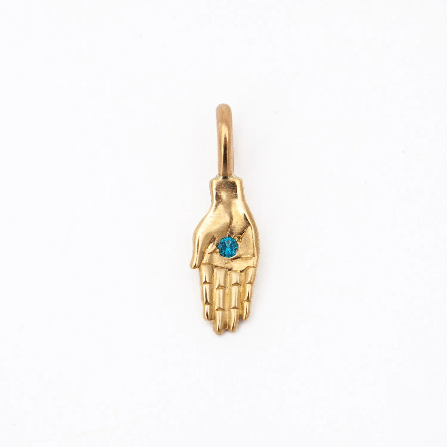 Birthstone Open Hand Mini Charm