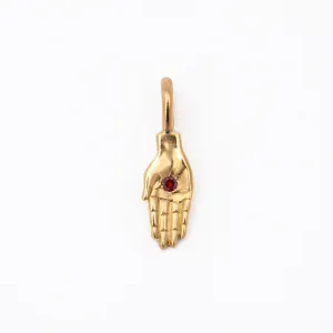 Birthstone Open Hand Mini Charm