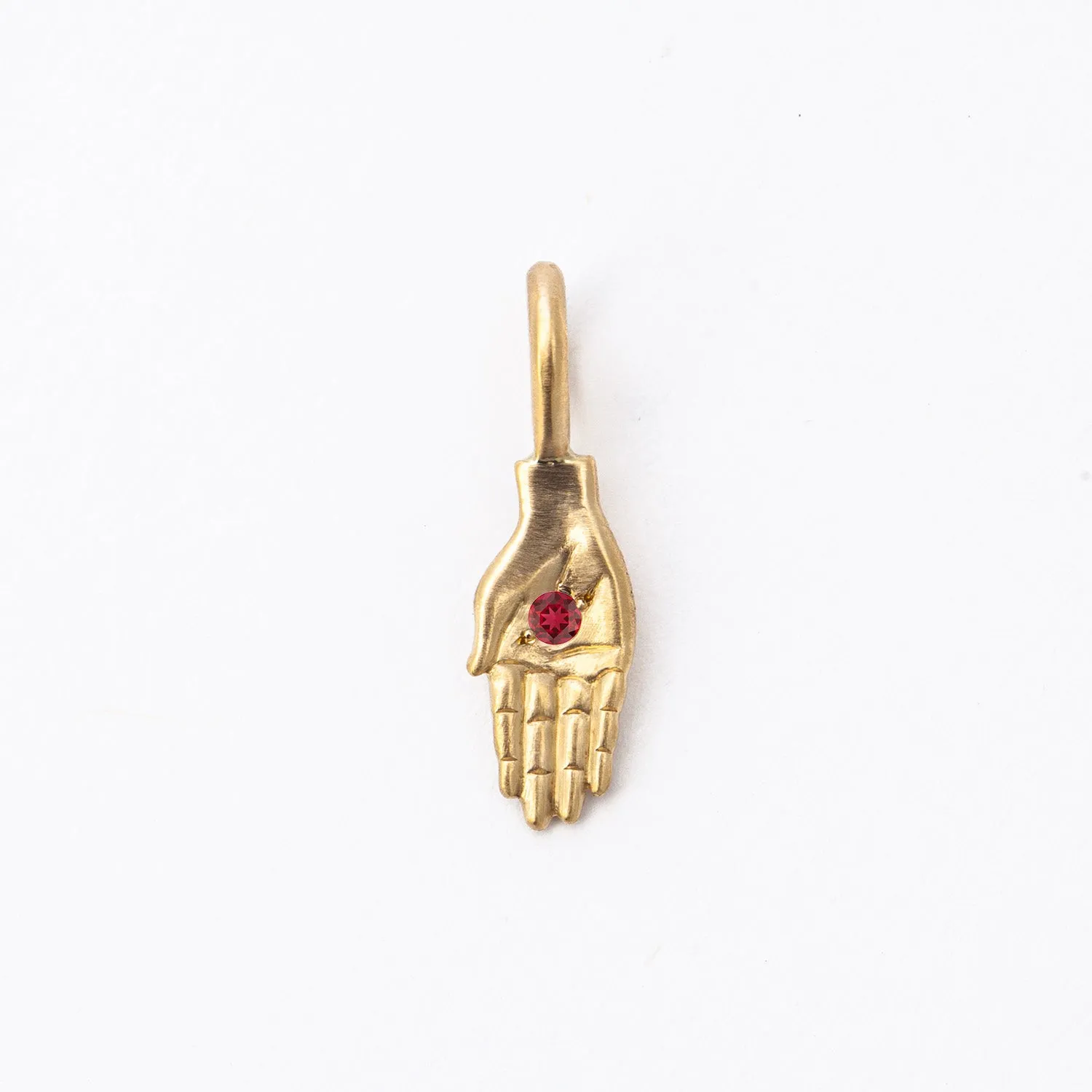 Birthstone Open Hand Mini Charm