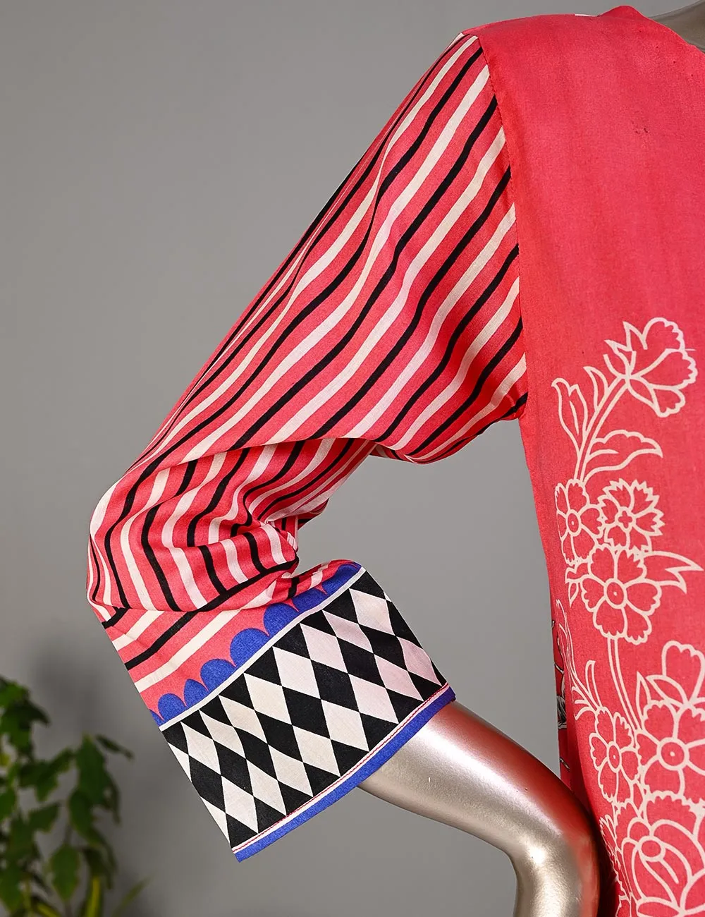 BLC-01A - Checkered Field | Un-Stitched Embroidered Lawn Dress