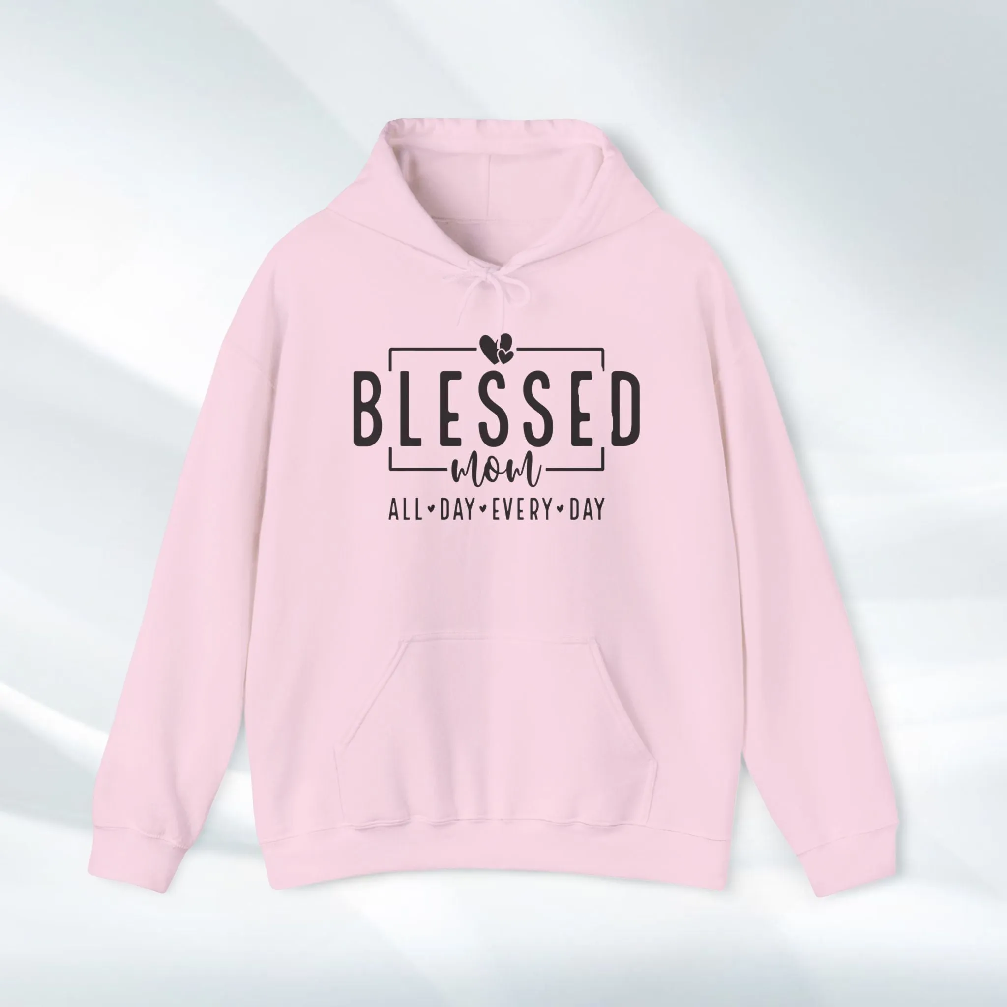 Blessed Mom Unisex Heavy Blend™ Hooded Sweatshirt - All Day Every Day