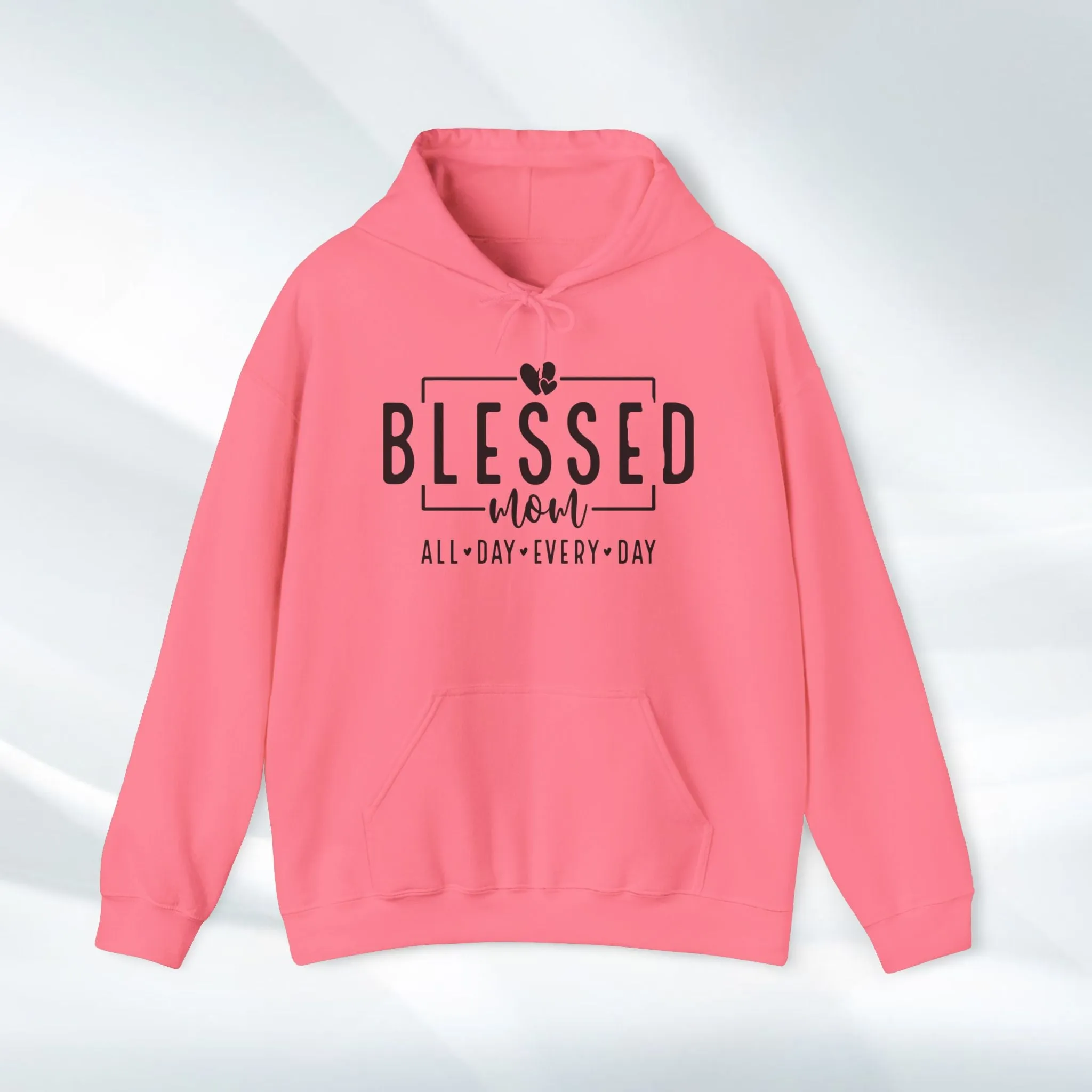 Blessed Mom Unisex Heavy Blend™ Hooded Sweatshirt - All Day Every Day
