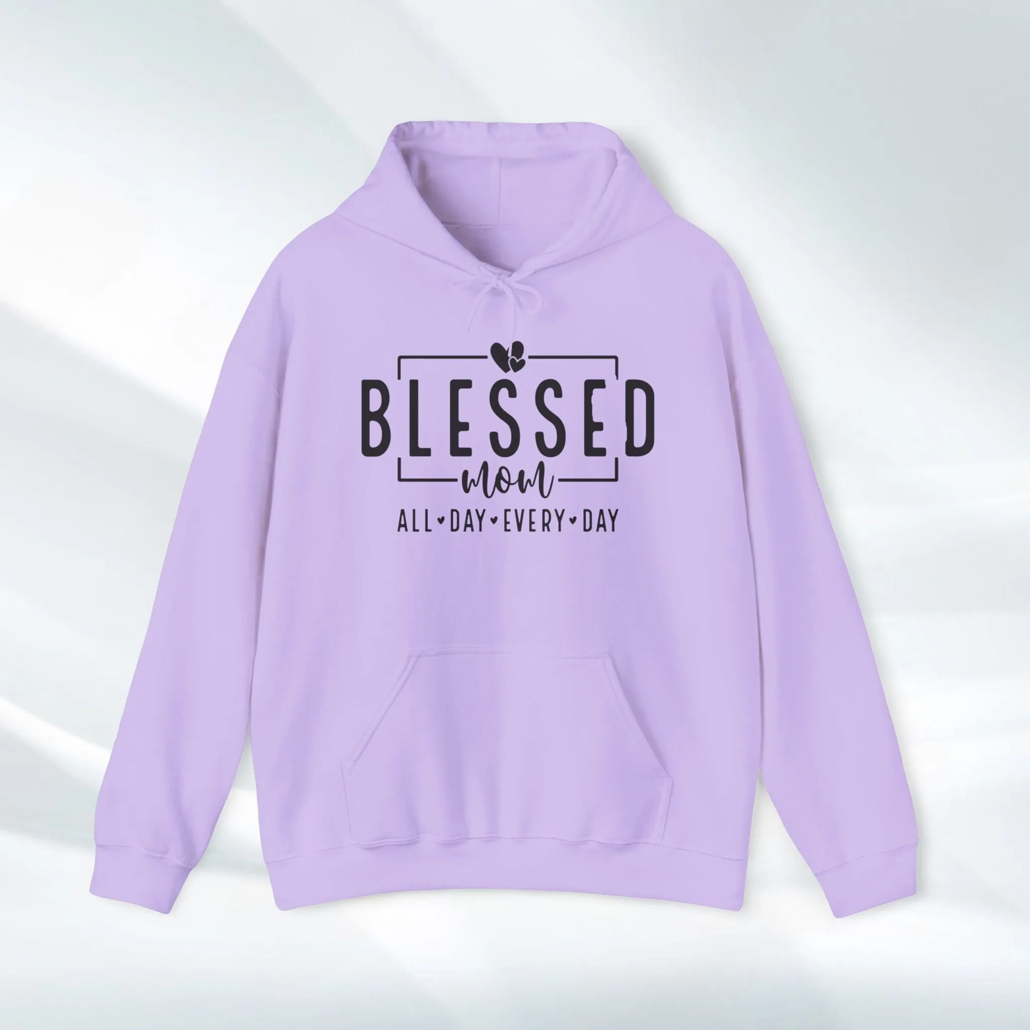 Blessed Mom Unisex Heavy Blend™ Hooded Sweatshirt - All Day Every Day