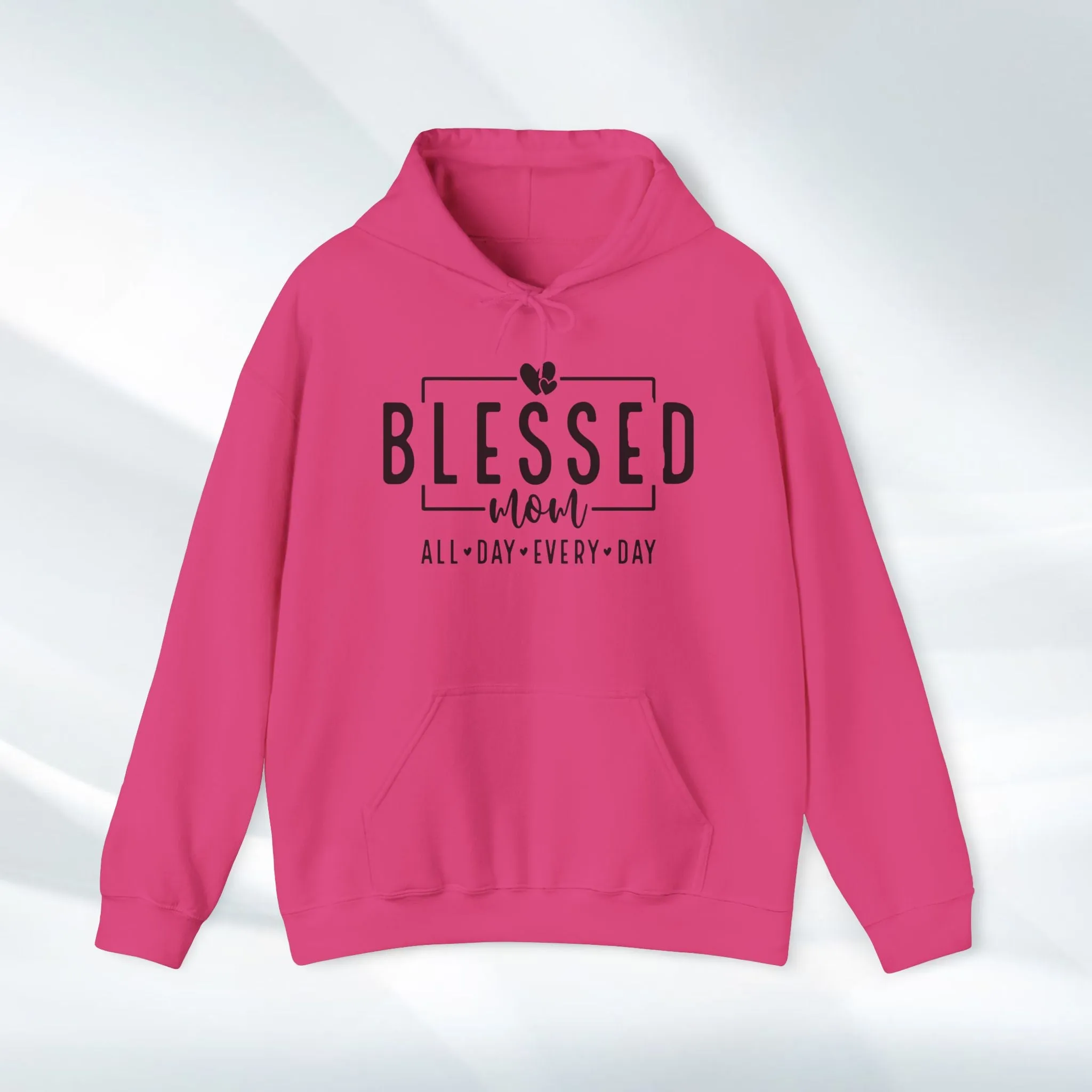 Blessed Mom Unisex Heavy Blend™ Hooded Sweatshirt - All Day Every Day