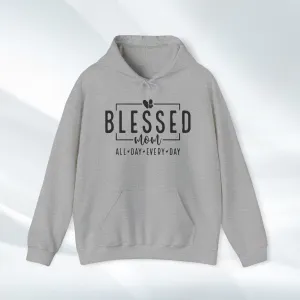 Blessed Mom Unisex Heavy Blend™ Hooded Sweatshirt - All Day Every Day