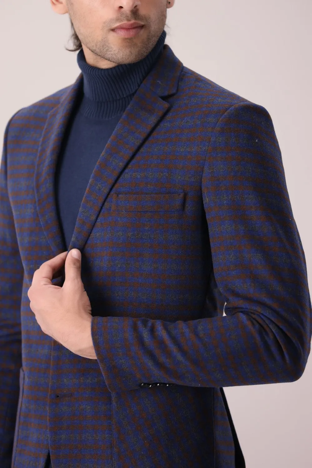 Blue Check Blazer