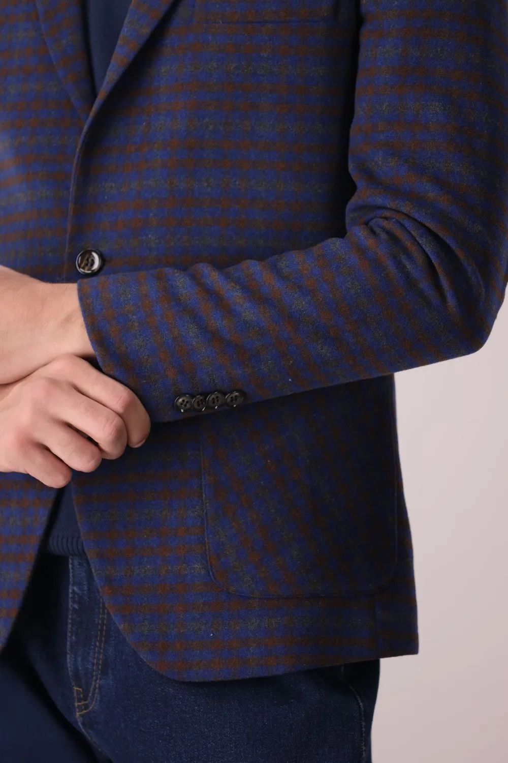 Blue Check Blazer