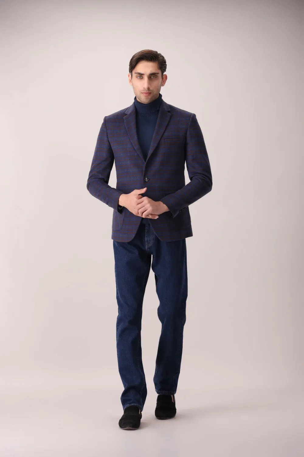 Blue Check Blazer
