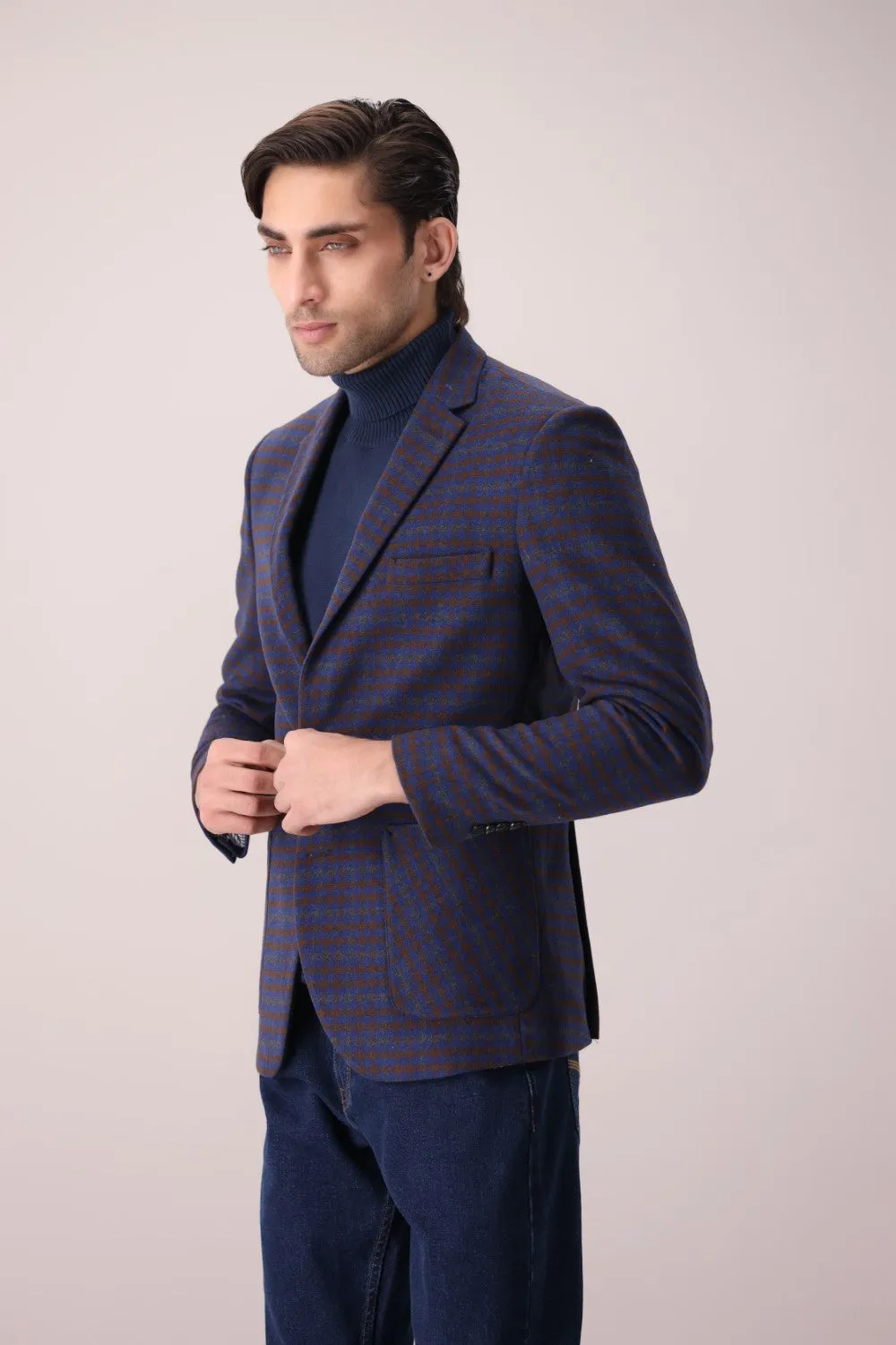 Blue Check Blazer
