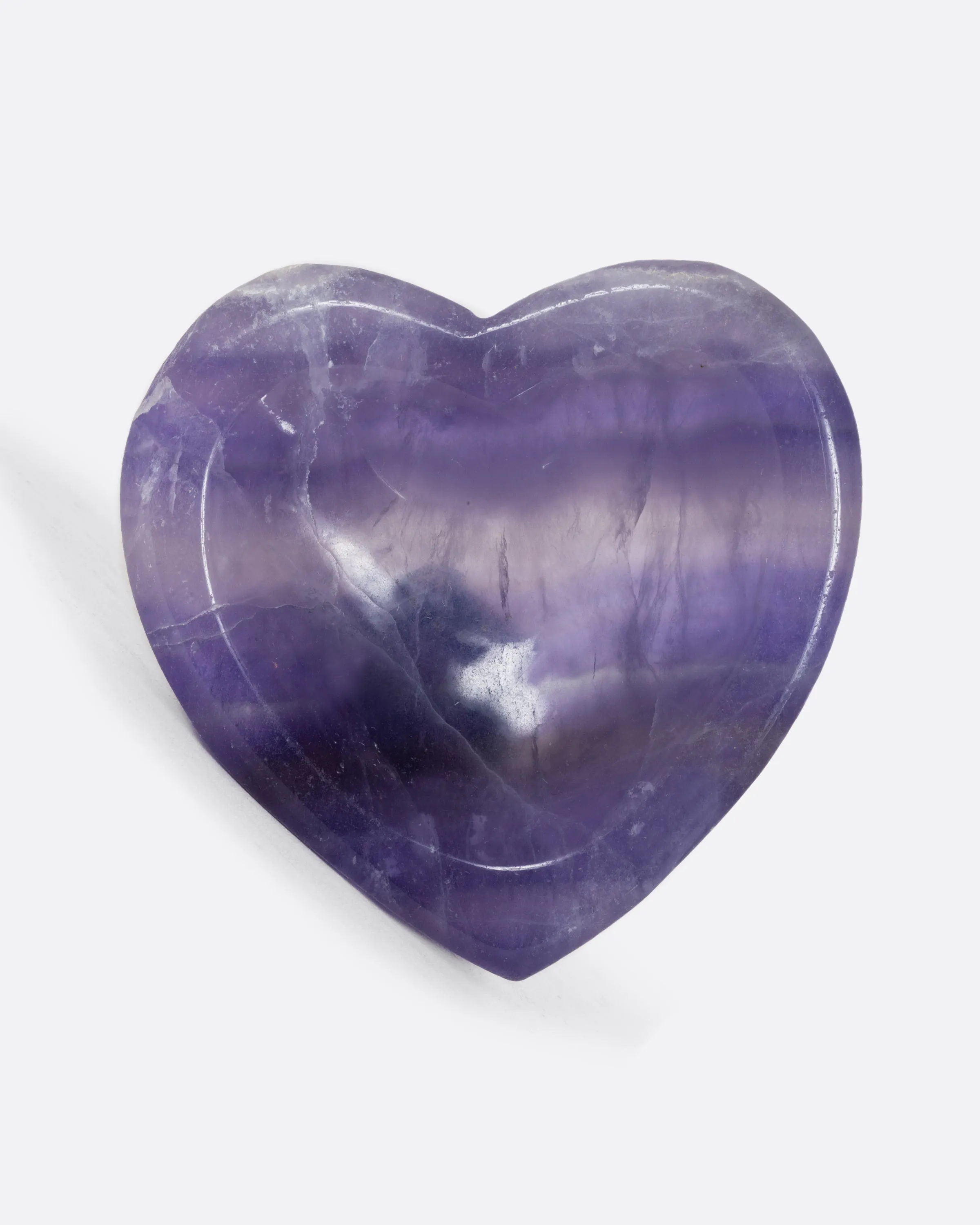 Blue Fluorite Heart Shaped Bowl