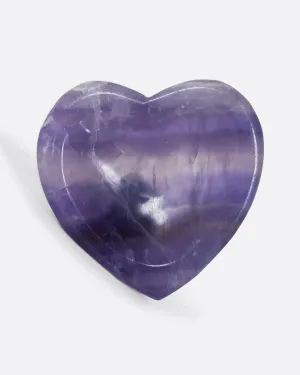 Blue Fluorite Heart Shaped Bowl