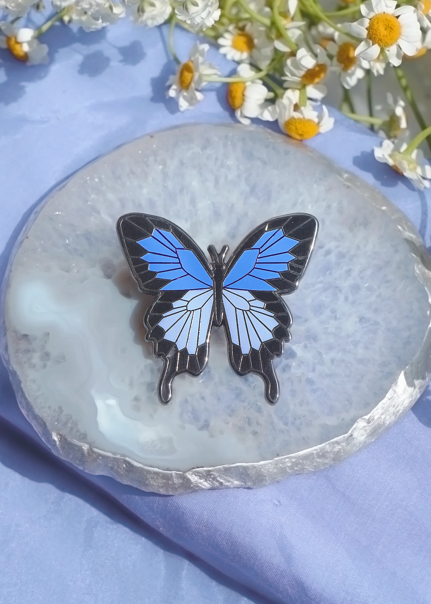 Blue Swallowtail Butterfly Pin
