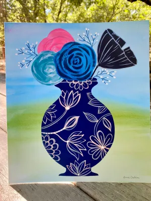 Bouquet in Vase Doodle