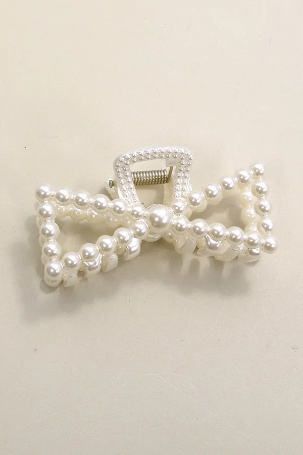 Bow Embellished Claw Clip