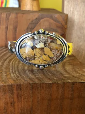 Brecciated Mookaite Cuff Bracelet