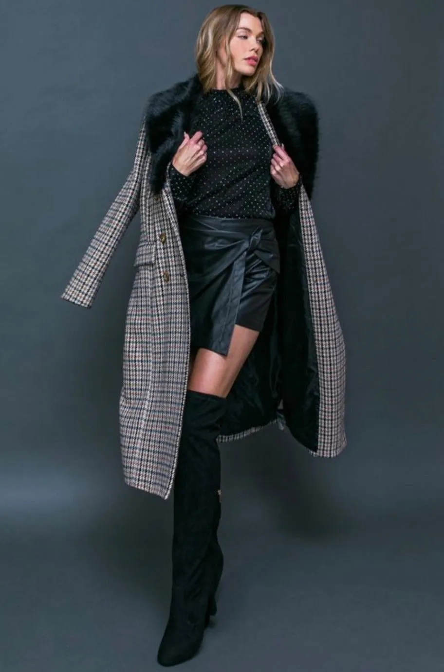 British Check Coat