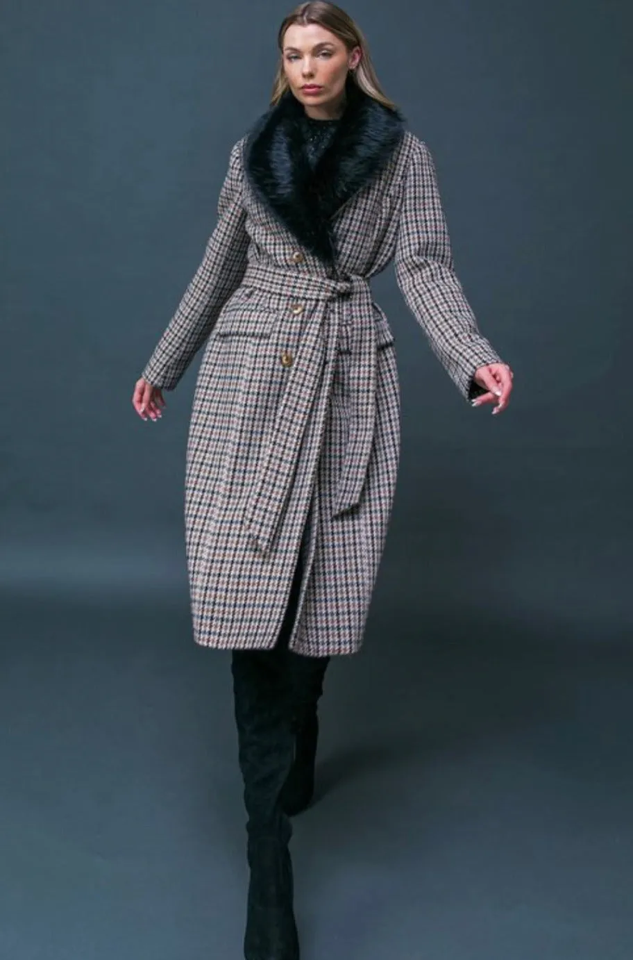 British Check Coat