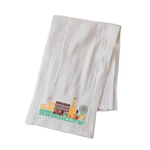 BROOKLYN CITYSCAPE FLOUR SACK KITCHEN TOWEL