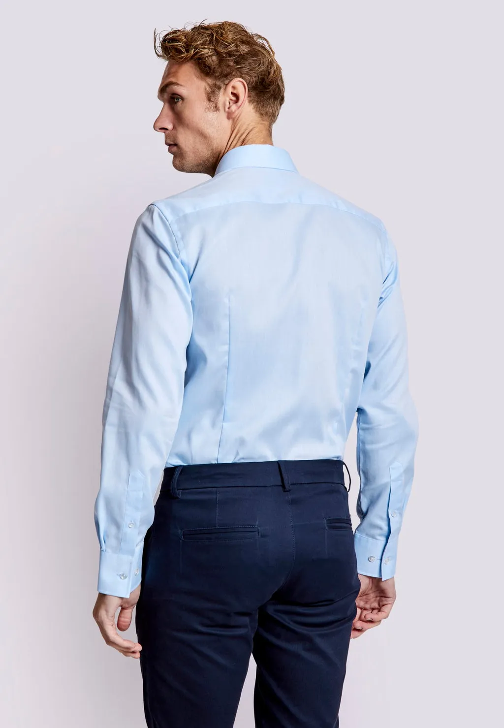 Bruun & Stengade King Slim Fit Texture Woven Dress Shirt
