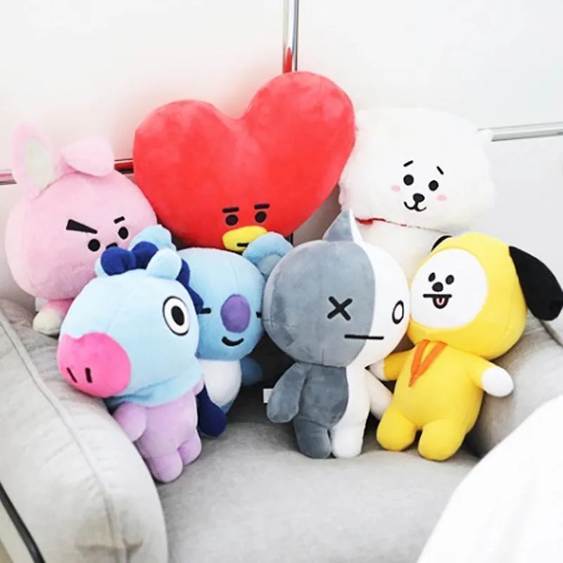 Bt21 Pluche Pillow doll TATA VAN COOKY CHIMMY SHOOKY KOYA RJ MANG
