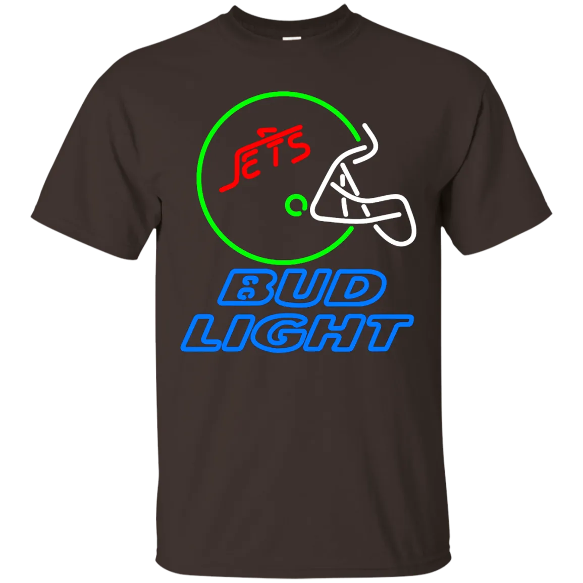 Bud Light Beer T-Shirt Custom Designed Graphic Pattern Jets Helmet