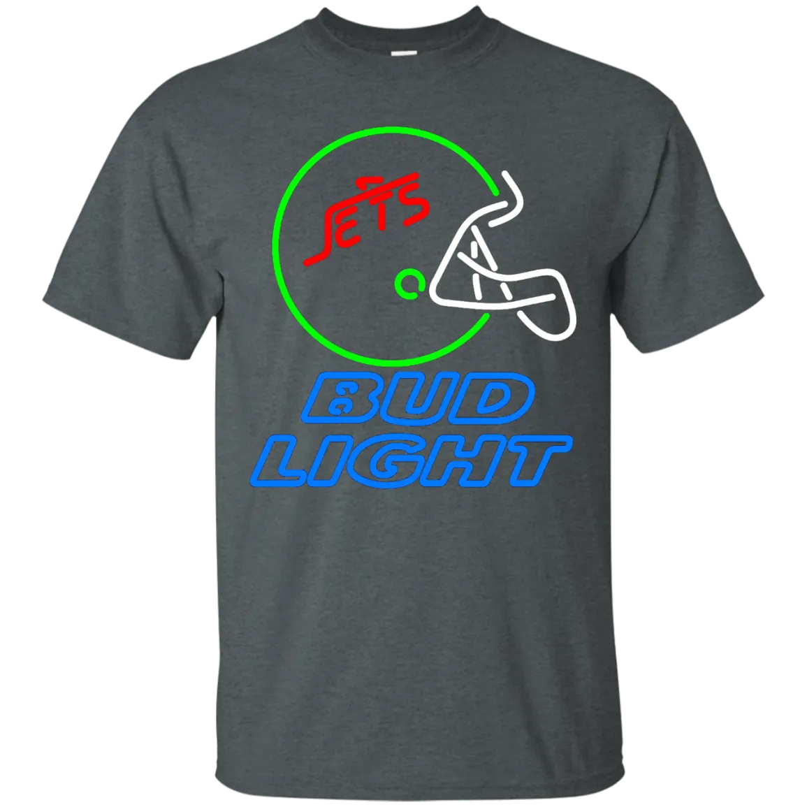 Bud Light Beer T-Shirt Custom Designed Graphic Pattern Jets Helmet
