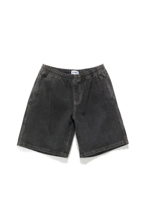 Bull Denim 91 Elastic Short Washed Black