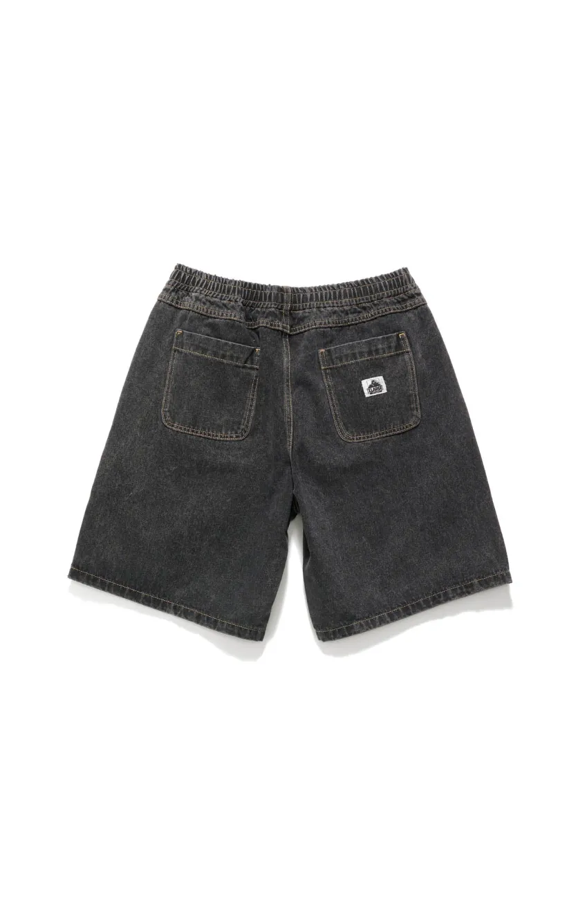 Bull Denim 91 Elastic Short Washed Black