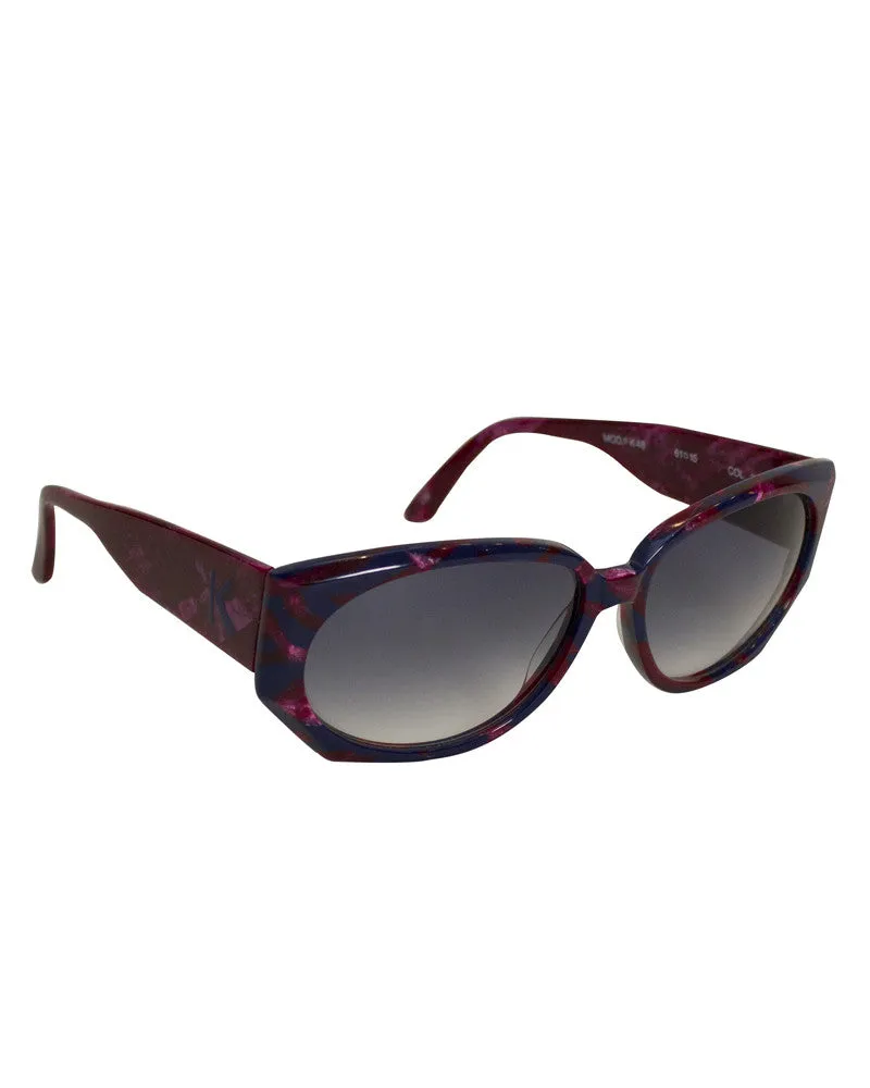 Burgundy & navy blue sunglasses
