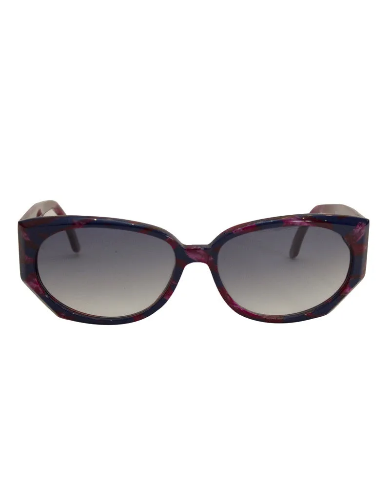 Burgundy & navy blue sunglasses