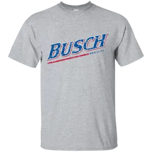 Busch Beer T-Shirt Custom Designed Color Worn Label Pattern
